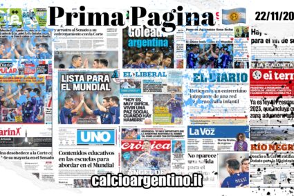 Prima pagina argentina – Martedì 22 novembre